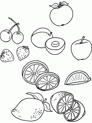 owoce - owoce - kolorowanka 110.gif