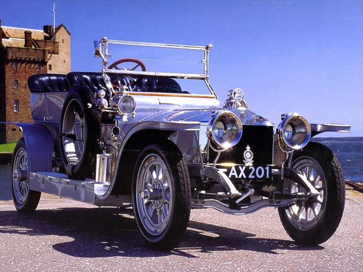 stare samochody - 1907 Rolls-Royce Silver Ghost Touring Car Silver .jpg