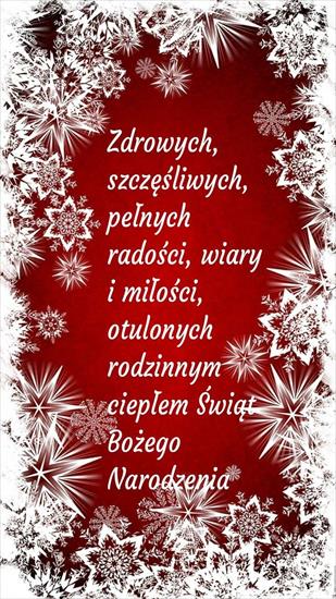  _BOŻE NARODZENIE  - Czerwona świąteczna kartka z życzeniami na Boże Narodzenie.jpg