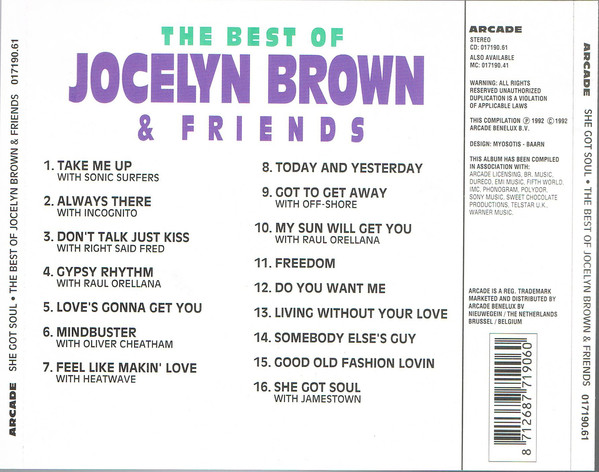 Jocelyn Brown - The Best Of Jocelyn Brown And Friends 1992 Arcade - back.jpg