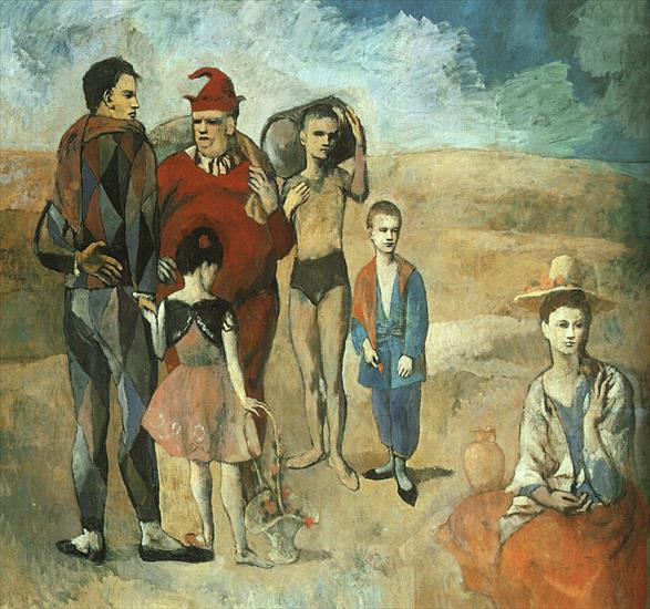 Picasso 1905 - Picasso Famille de saltimbanques Les bateleurs. 1905. 212.jpg