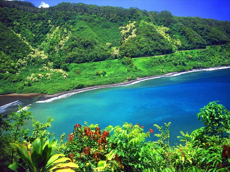 G-Góry Oceany - Road to Hana, Turquoise Lagoon, Maui, Hawaii.jpg
